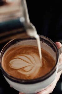 Cappuccino being prepared
