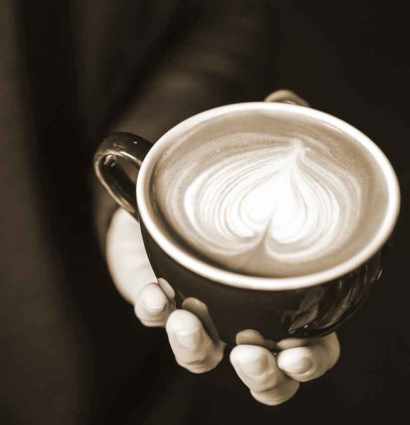 elegant cappuccino