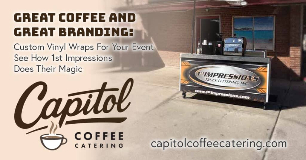 Capitol Coffee Catering's Branded Custom Cart