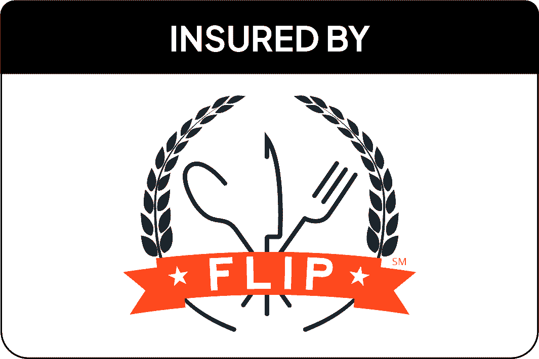 Flip Insurance Logo - Insured and Covered